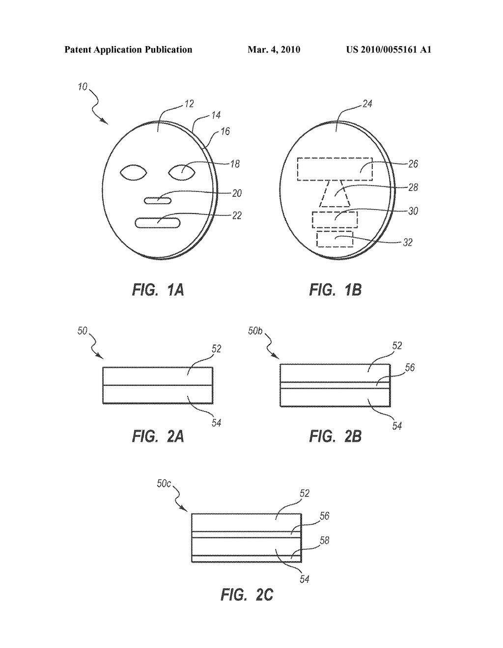 HYDROGEL FACE MASK FOR DELIVERING SKIN CARE AGENTS - diagram, schematic, and image 02