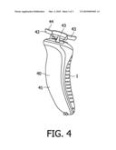 METHOD FOR MANUFACTURING A HOUSING ELEMENT HAVING A DECORATIVE COVERING AND A GRIP LAYER diagram and image