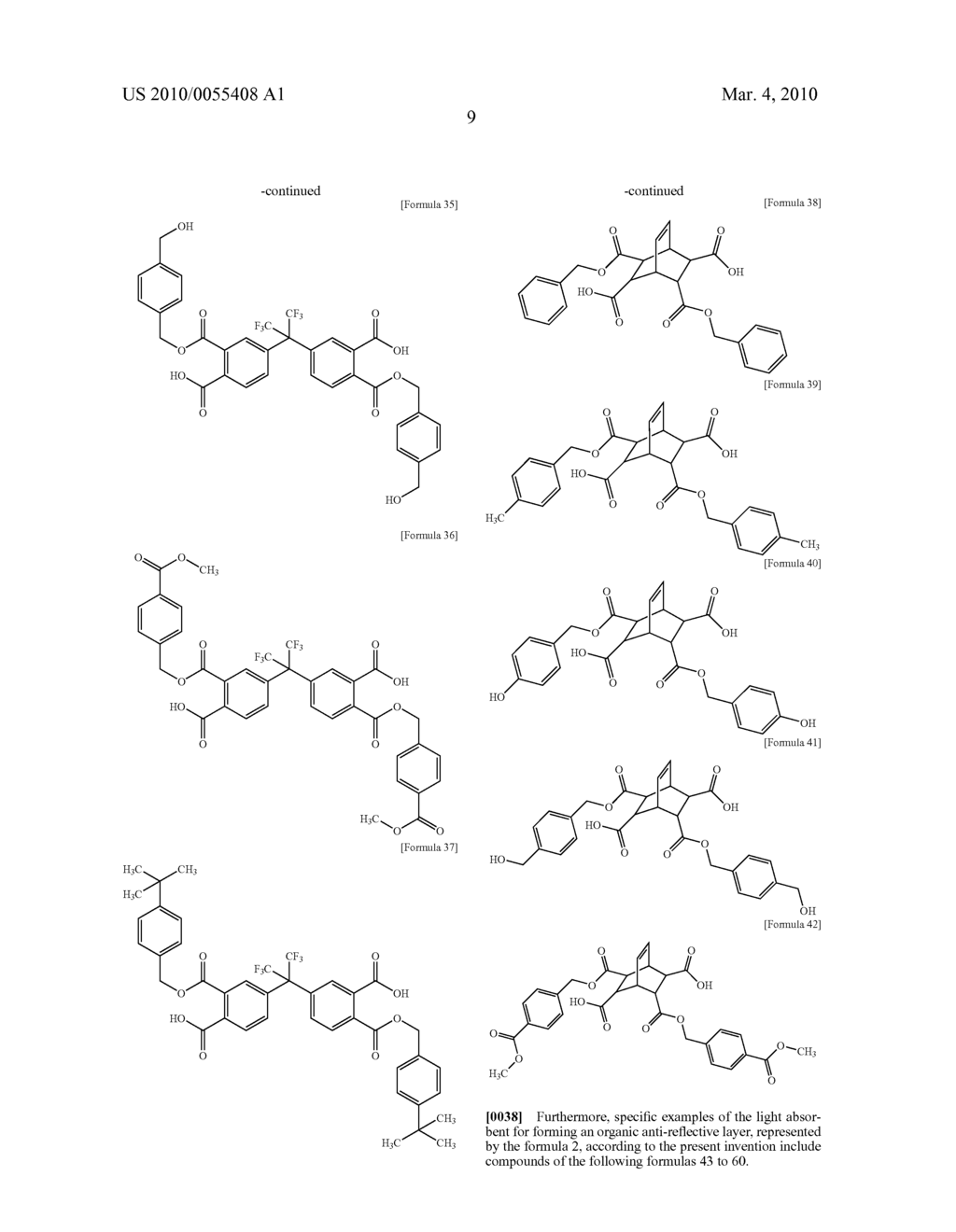 Organic anti-reflective layer composition containing ring-opened phthalic anhydride and method for preparation thereof - diagram, schematic, and image 19