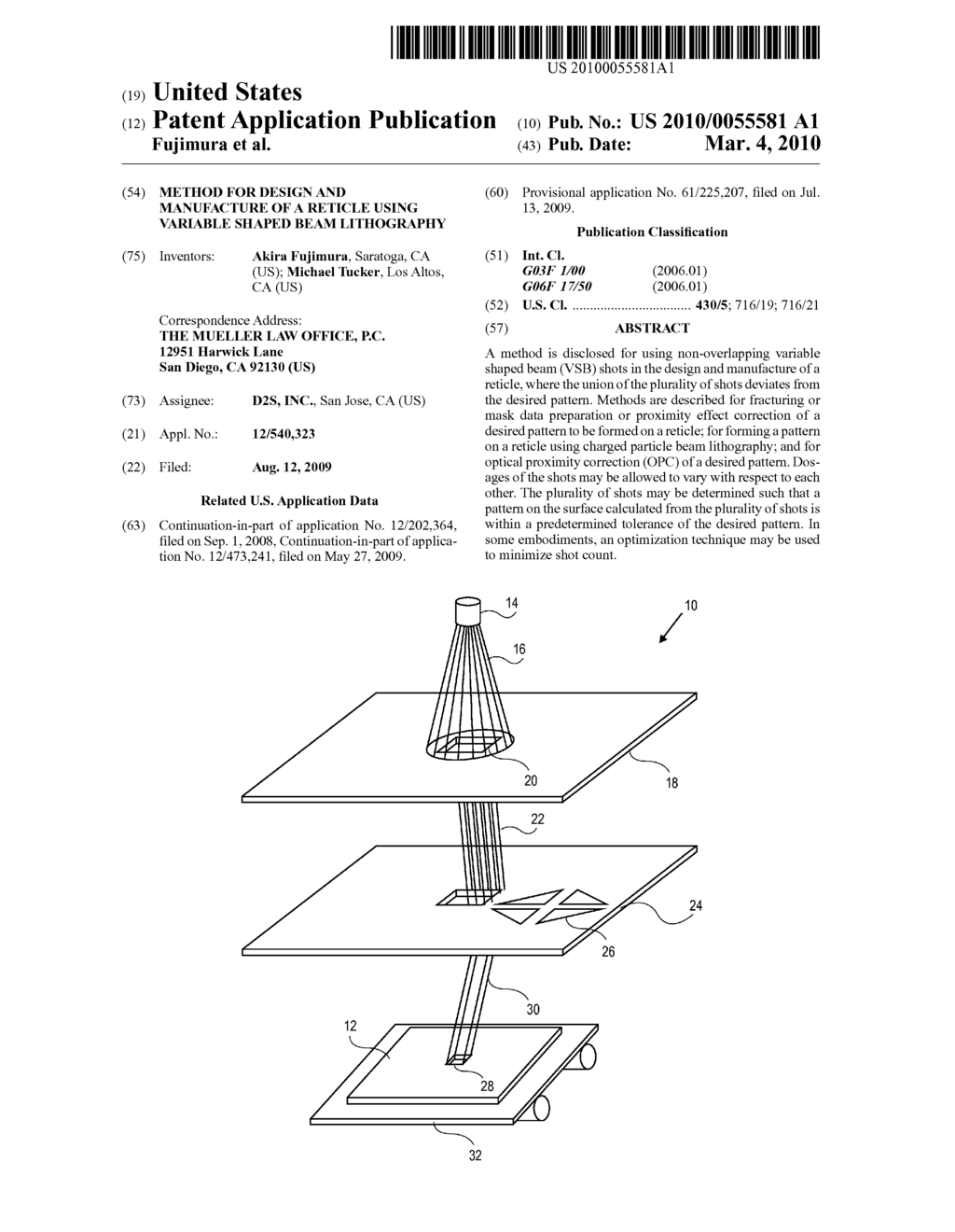 METHOD FOR DESIGN AND MANUFACTURE OF A RETICLE USING VARIABLE SHAPED BEAM LITHOGRAPHY - diagram, schematic, and image 01