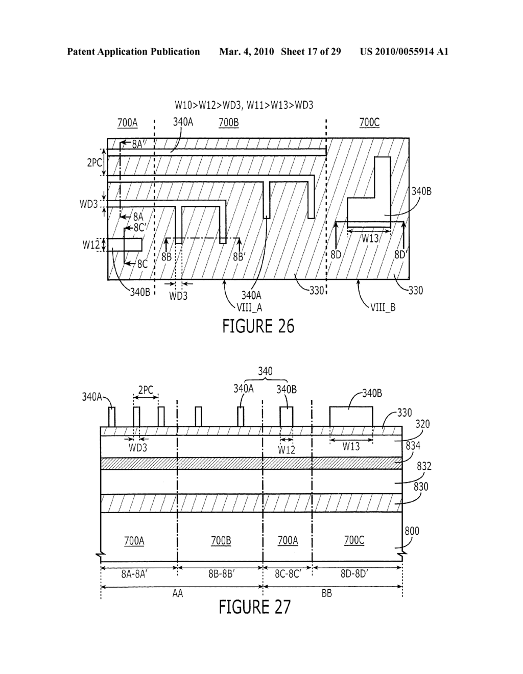 METHODS OF FORMING FINE PATTERNS IN SEMICONDUCTOR DEVICES - diagram, schematic, and image 18