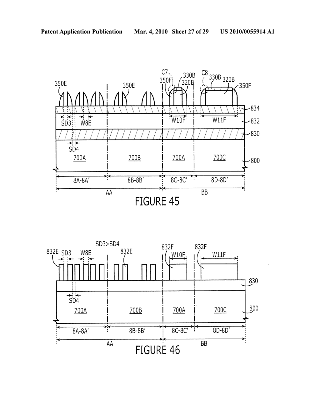 METHODS OF FORMING FINE PATTERNS IN SEMICONDUCTOR DEVICES - diagram, schematic, and image 28