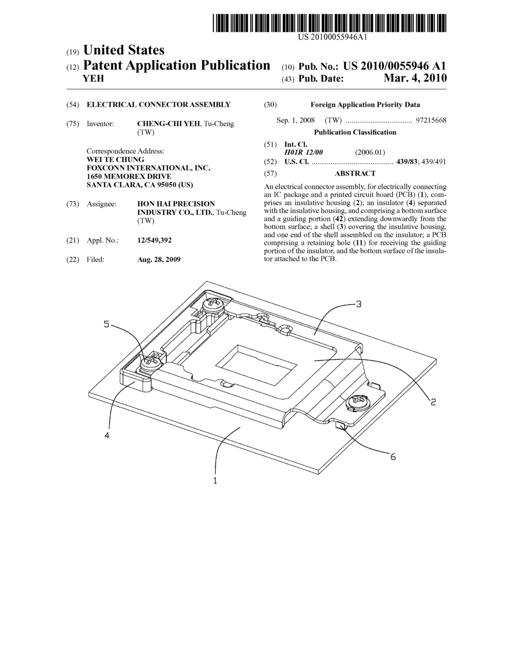 ELECTRICAL CONNECTOR ASSEMBLY - diagram, schematic, and image 01