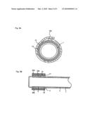 EXTERNAL-ELECTRODE DISCHARGE LAMP WITH NO LIGHT LEAKAGE FROM EXTERNAL ELECTRODE PORTION diagram and image