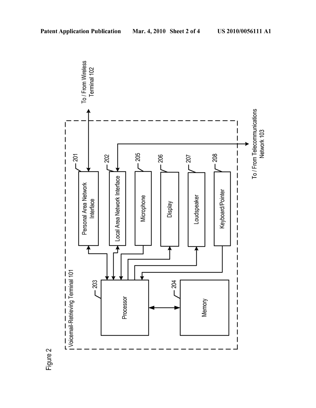 Automated Retrieval and Handling of a Second Telecommunications Terminal's Voicemail by a First Terminal - diagram, schematic, and image 03