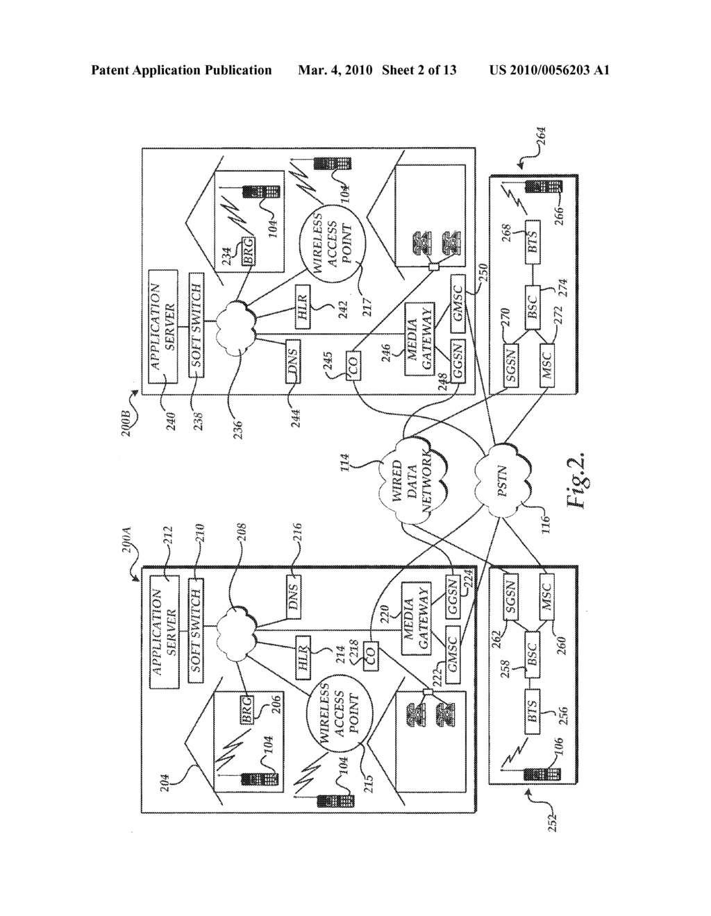 SYSTEM AND METHOD FOR PROVIDING INTEGRATED VOICE AND DATA SERVICES UTILIZING WIRED CORDLESS ACCESS WITH UNLICENSED SPECTRUM AND WIRED ACCESS WITH LICENSED SPECTRUM - diagram, schematic, and image 03