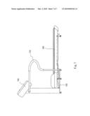 POSITIONING APPARATUS FOR FOLDABLE RUNNING MACHINE diagram and image