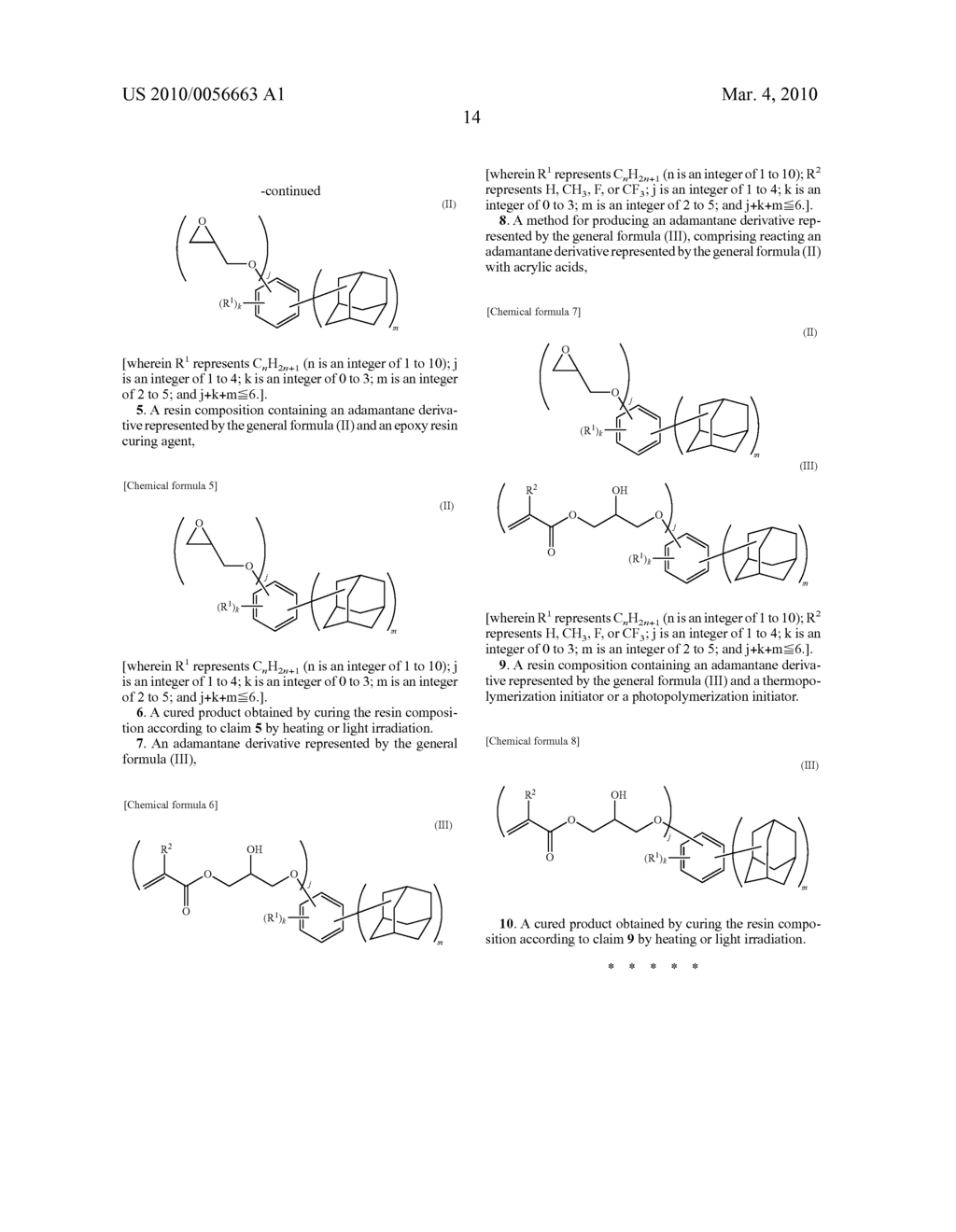 ADAMANTANE DERIVATIVE, METHOD FOR PRODUCING THE SAME, AND RESIN COMPOSITION CONTAINING ADAMANTANE DERIVATIVE - diagram, schematic, and image 15