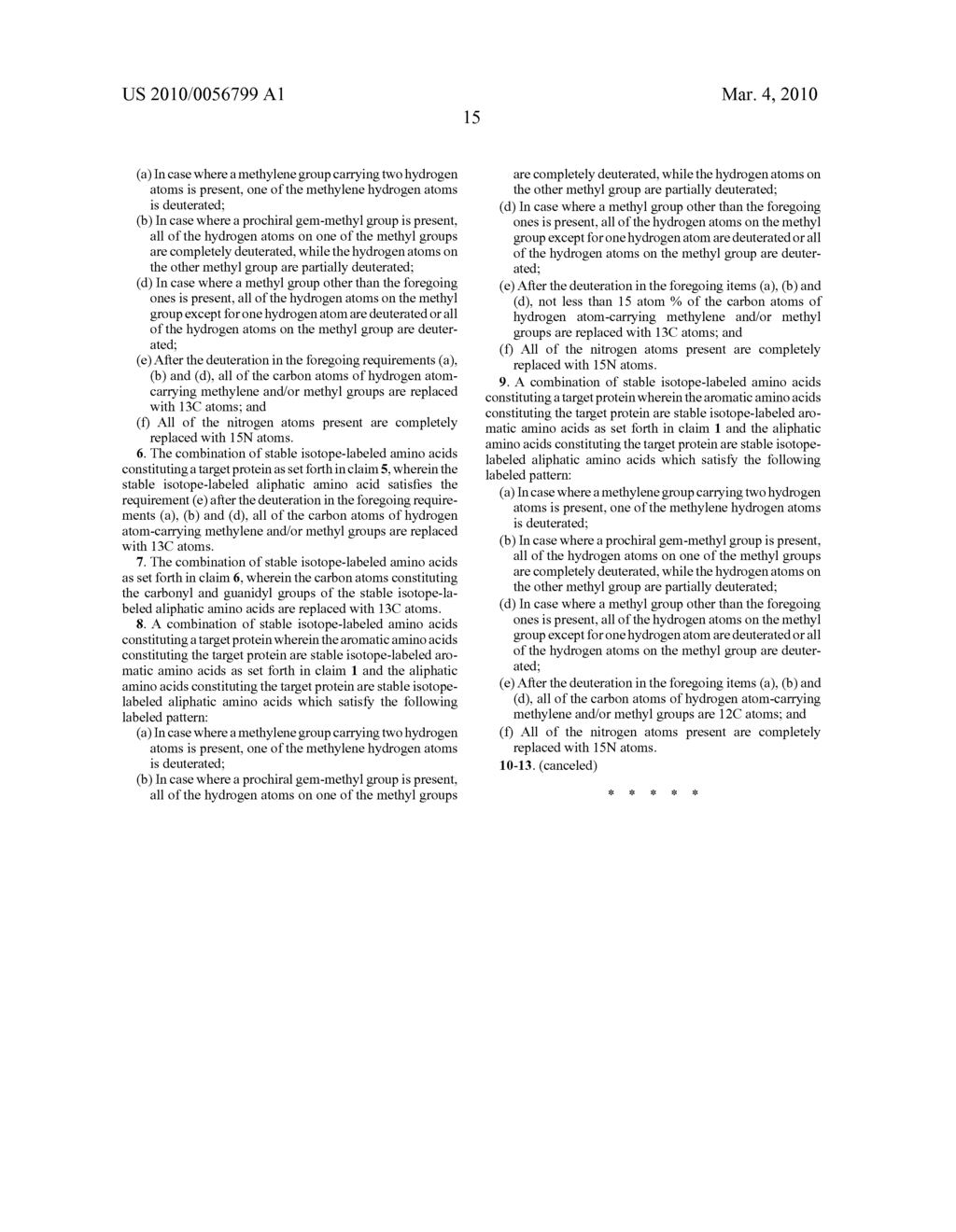 Stable Isotope-Labeled Aromatic Amino Acids, Method for Incorporating the Same in Target Protein and Method for NMR-Structural Analysis of Proteins - diagram, schematic, and image 32