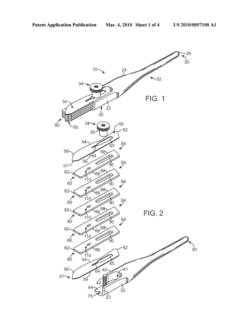 MULTIPLE BLADED SURGICAL KNIFE AND METHOD OF USE - diagram, schematic, and image 02