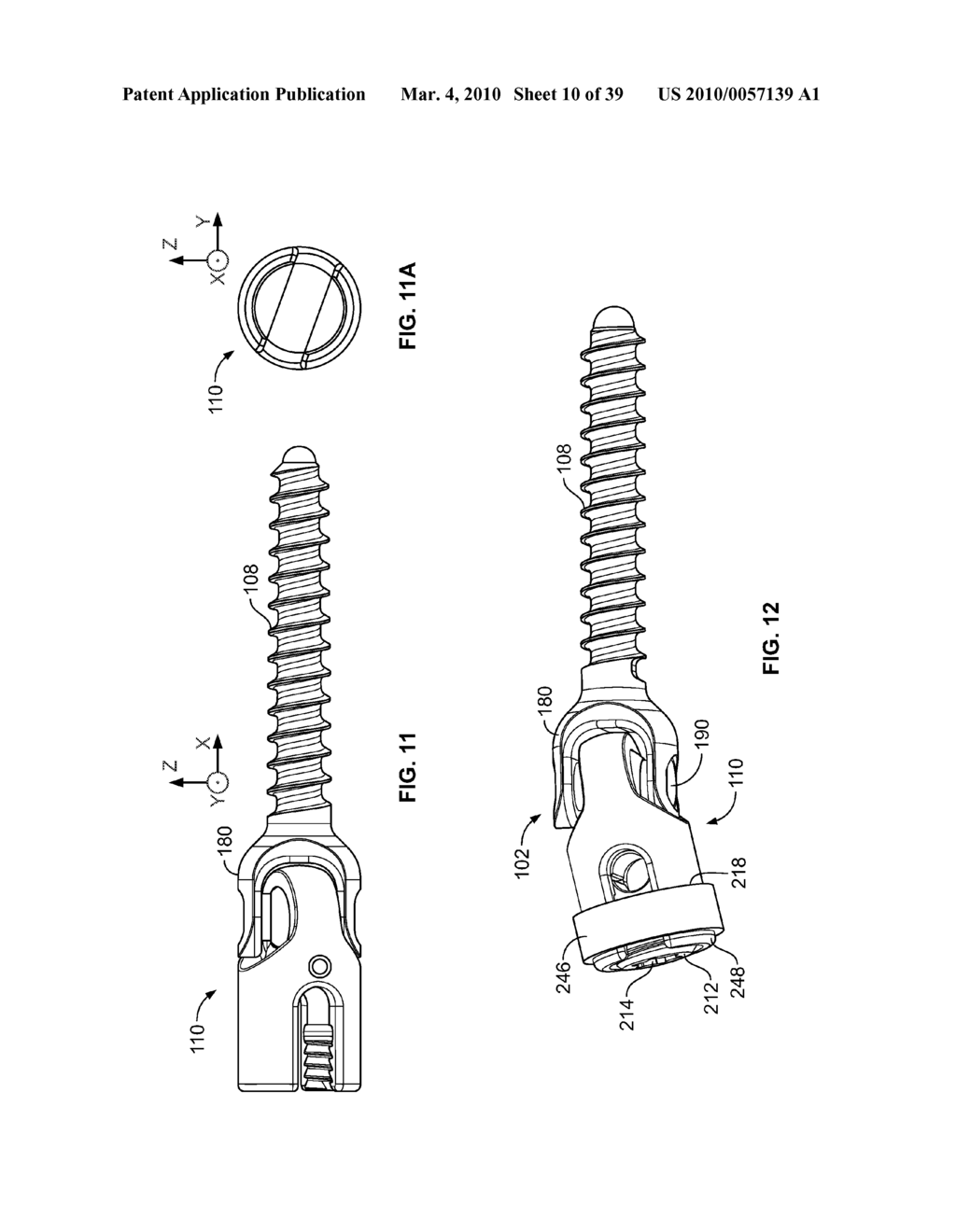 BONE ANCHOR FOR RECEIVING A ROD FOR STABILIZATION AND MOTION PRESERVATION SPINAL IMPLANTATION SYSTEM AND METHOD - diagram, schematic, and image 11