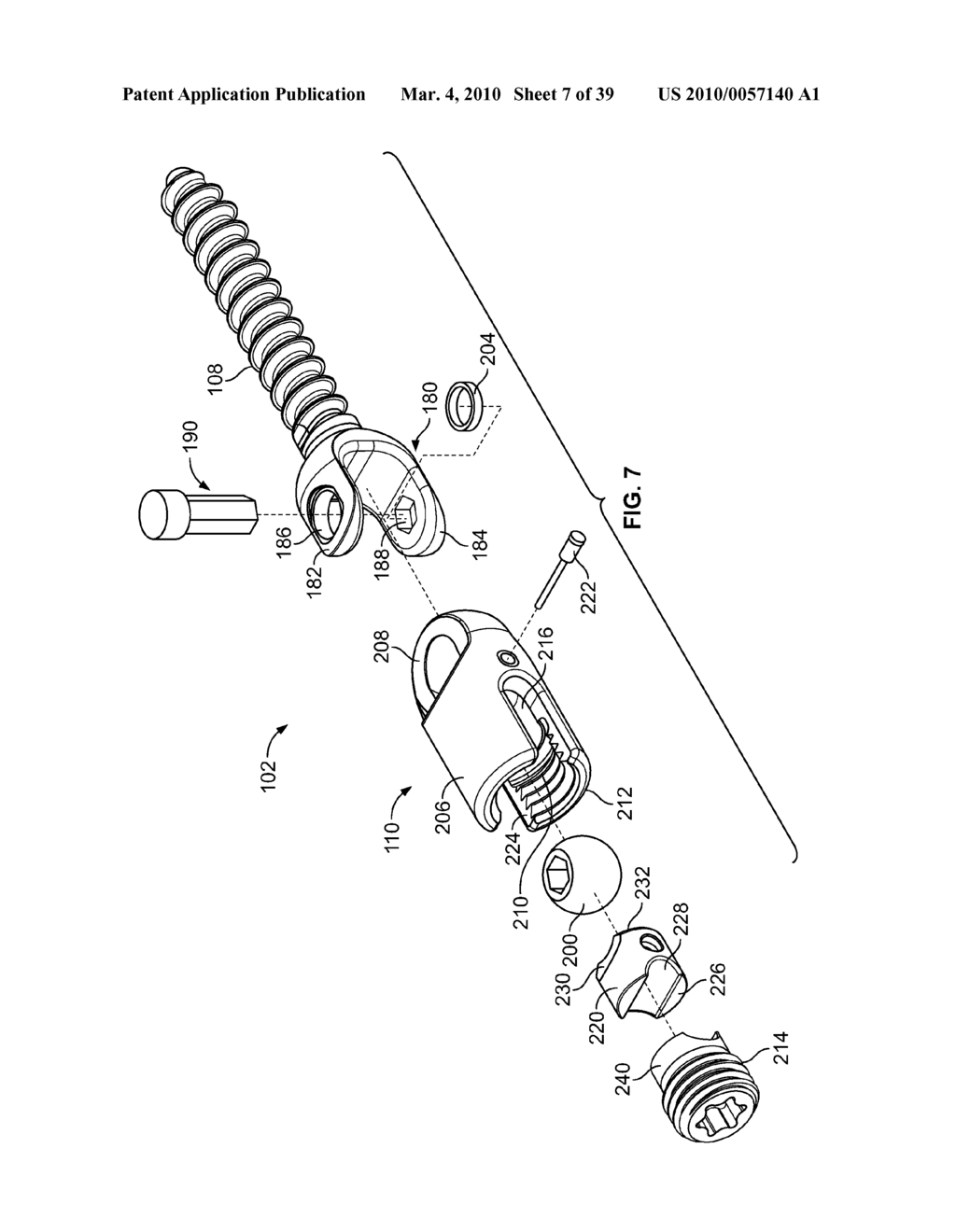 BONE ANCHOR FOR RECEIVING A ROD FOR STABILIZATION AND MOTION PRESERVATION SPINAL IMPLANTATION SYSTEM AND METHOD - diagram, schematic, and image 08