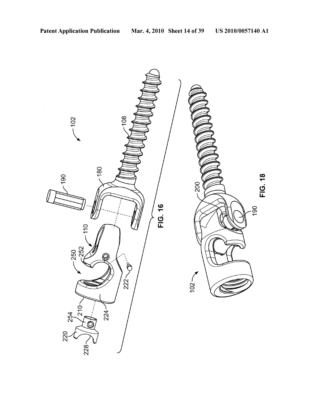 BONE ANCHOR FOR RECEIVING A ROD FOR STABILIZATION AND MOTION PRESERVATION SPINAL IMPLANTATION SYSTEM AND METHOD - diagram, schematic, and image 15