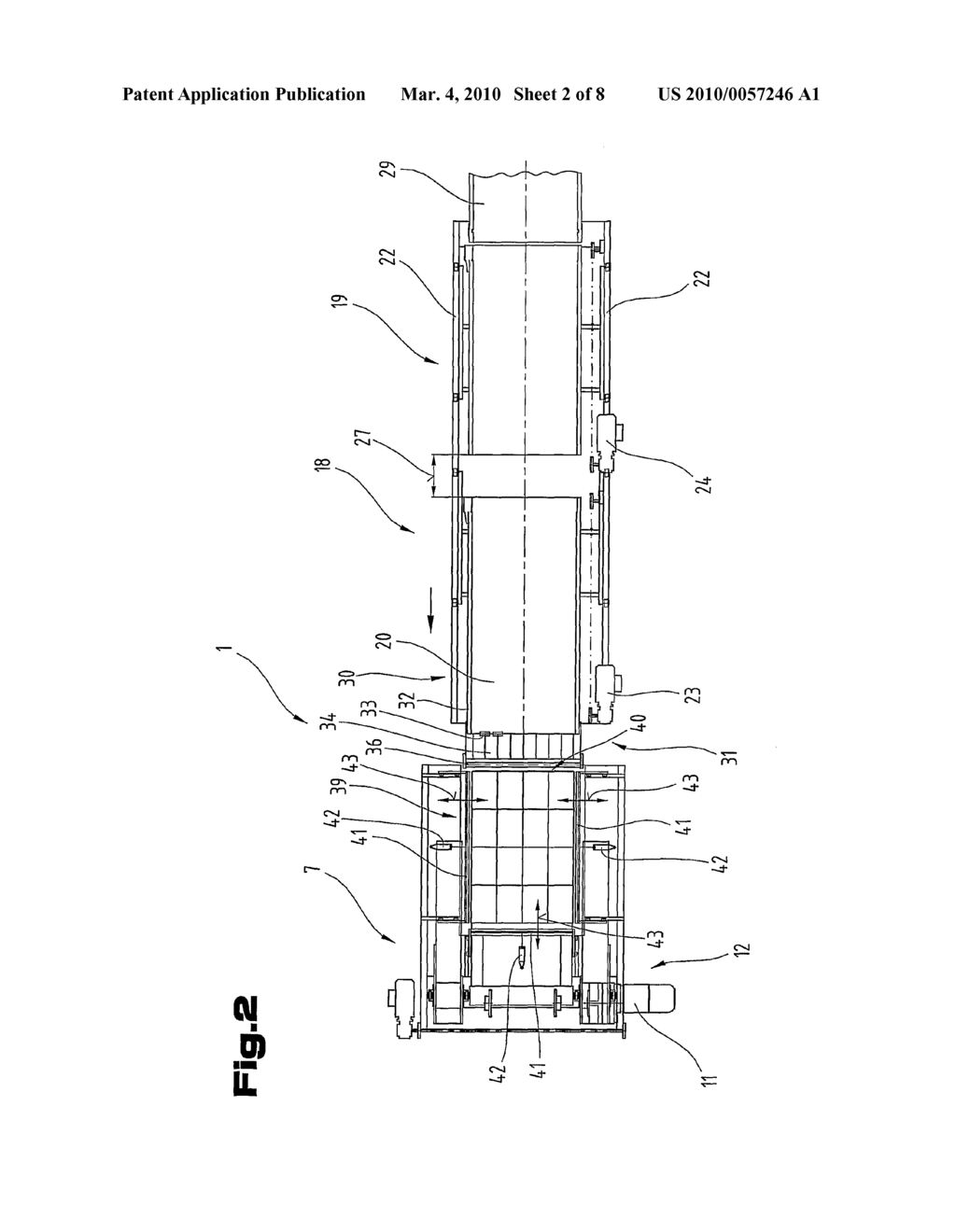 CONVEYING APPARATUS FOR DEPALLETIZING GOODS STACKED ON A GOODS SUPPORT - diagram, schematic, and image 03