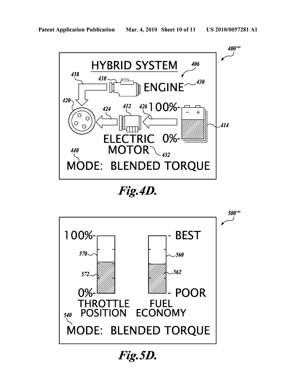 INFORMATION DISPLAY SYSTEMS AND METHODS FOR HYBRID VEHICLES - diagram, schematic, and image 11