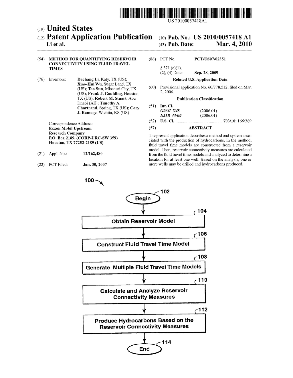 Method for Quantifying Reservoir Connectivity Using Fluid Travel Times - diagram, schematic, and image 01