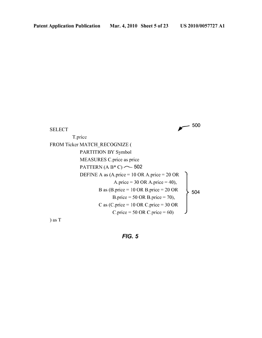 DETECTION OF RECURRING NON-OCCURRENCES OF EVENTS USING PATTERN MATCHING - diagram, schematic, and image 06