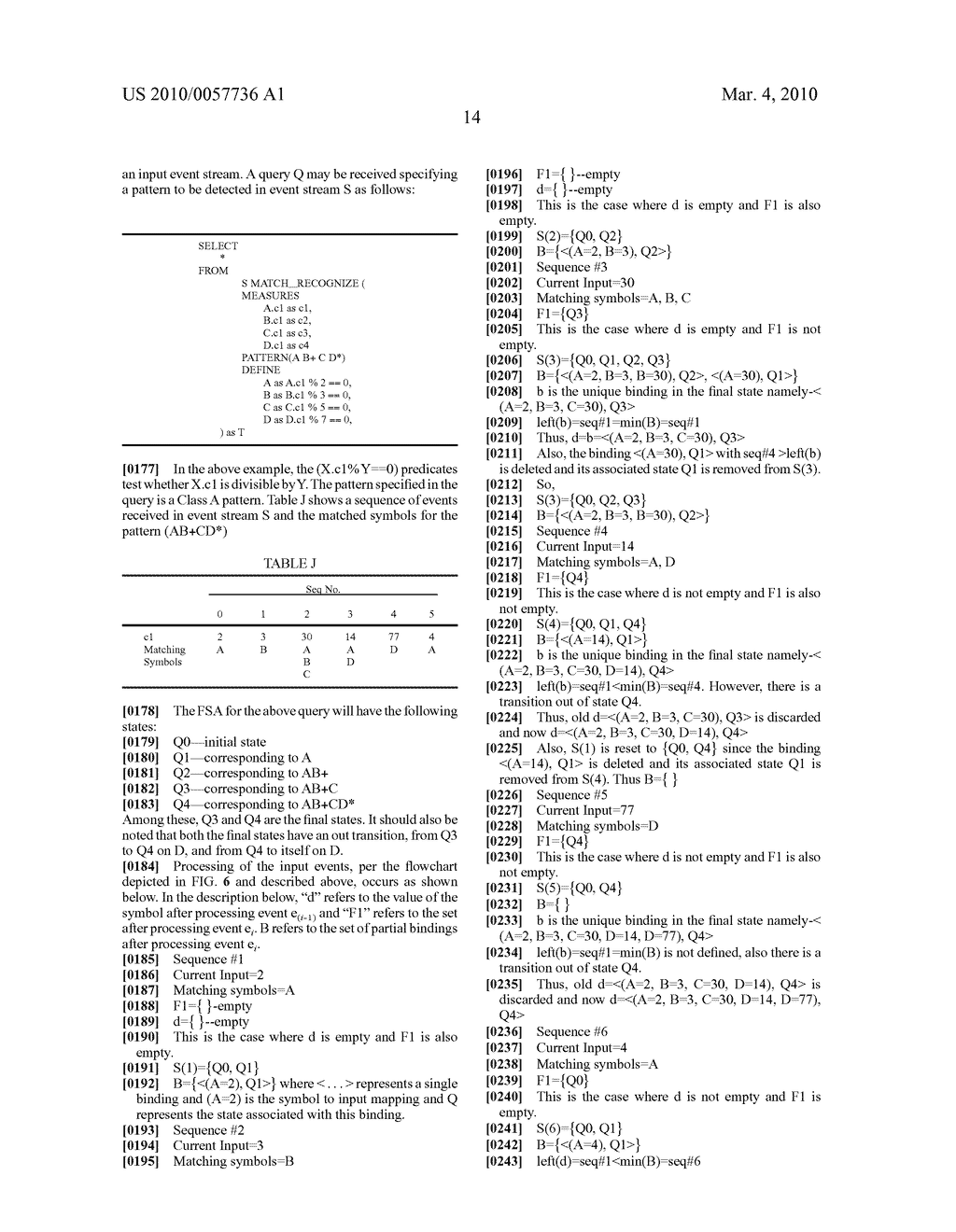 TECHNIQUES FOR PERFORMING REGULAR EXPRESSION-BASED PATTERN MATCHING IN DATA STREAMS - diagram, schematic, and image 33