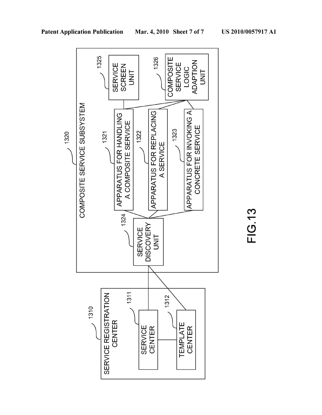 METHOD, APPARATUS AND SYSTEM FOR PROCESSING COMPOSITE SERVICE AND REPLACING SERVICE AND INVOKING SERVICE - diagram, schematic, and image 08