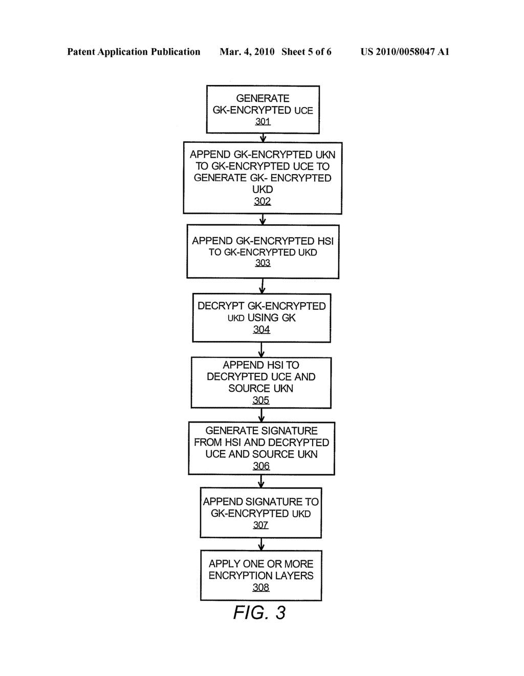 ENCRYPTING A UNIQUE CRYPTOGRAPHIC ENTITY - diagram, schematic, and image 06