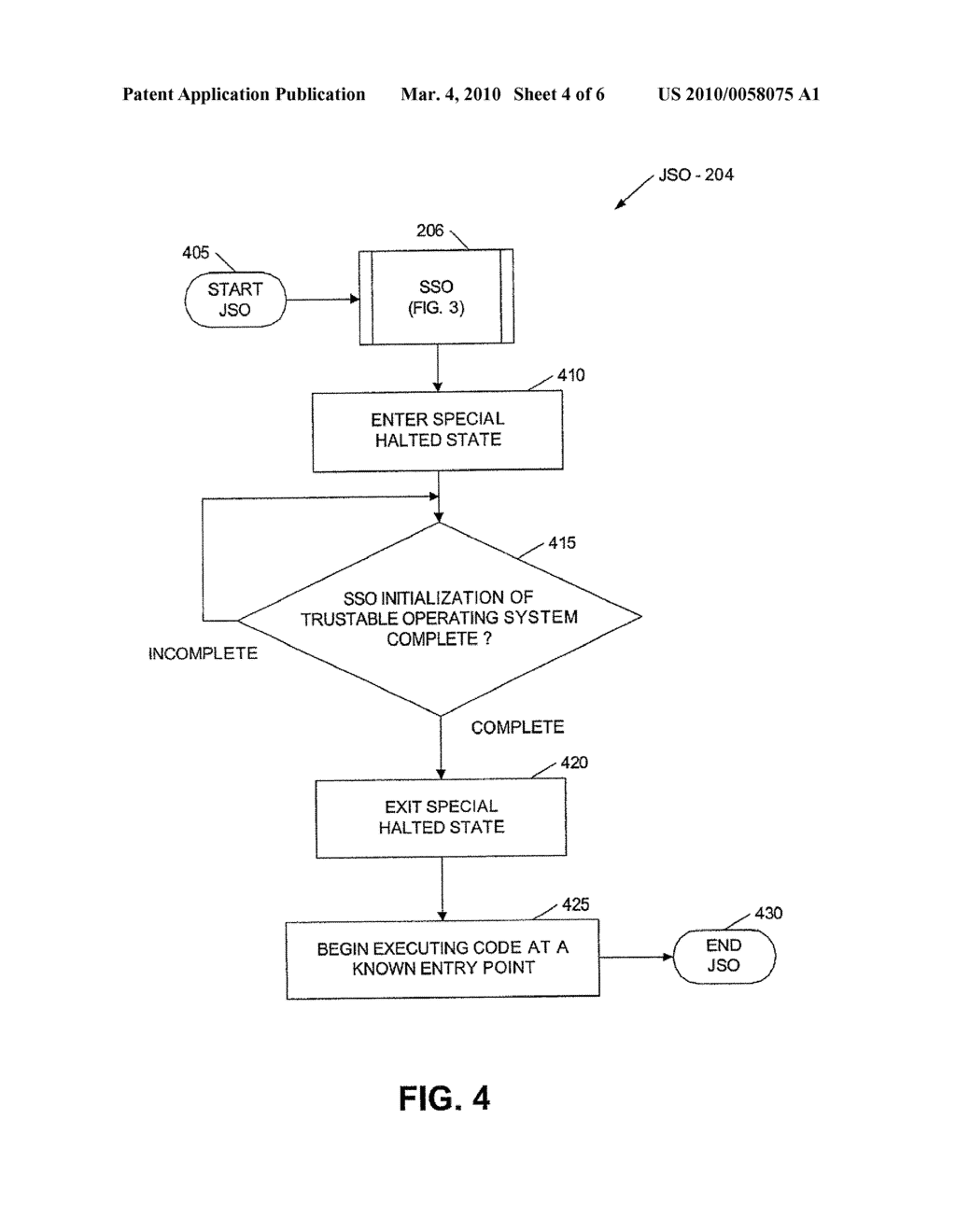 METHOD AND APPARATUS FOR LOADING A TRUSTABLE OPERATING SYSTEM - diagram, schematic, and image 05