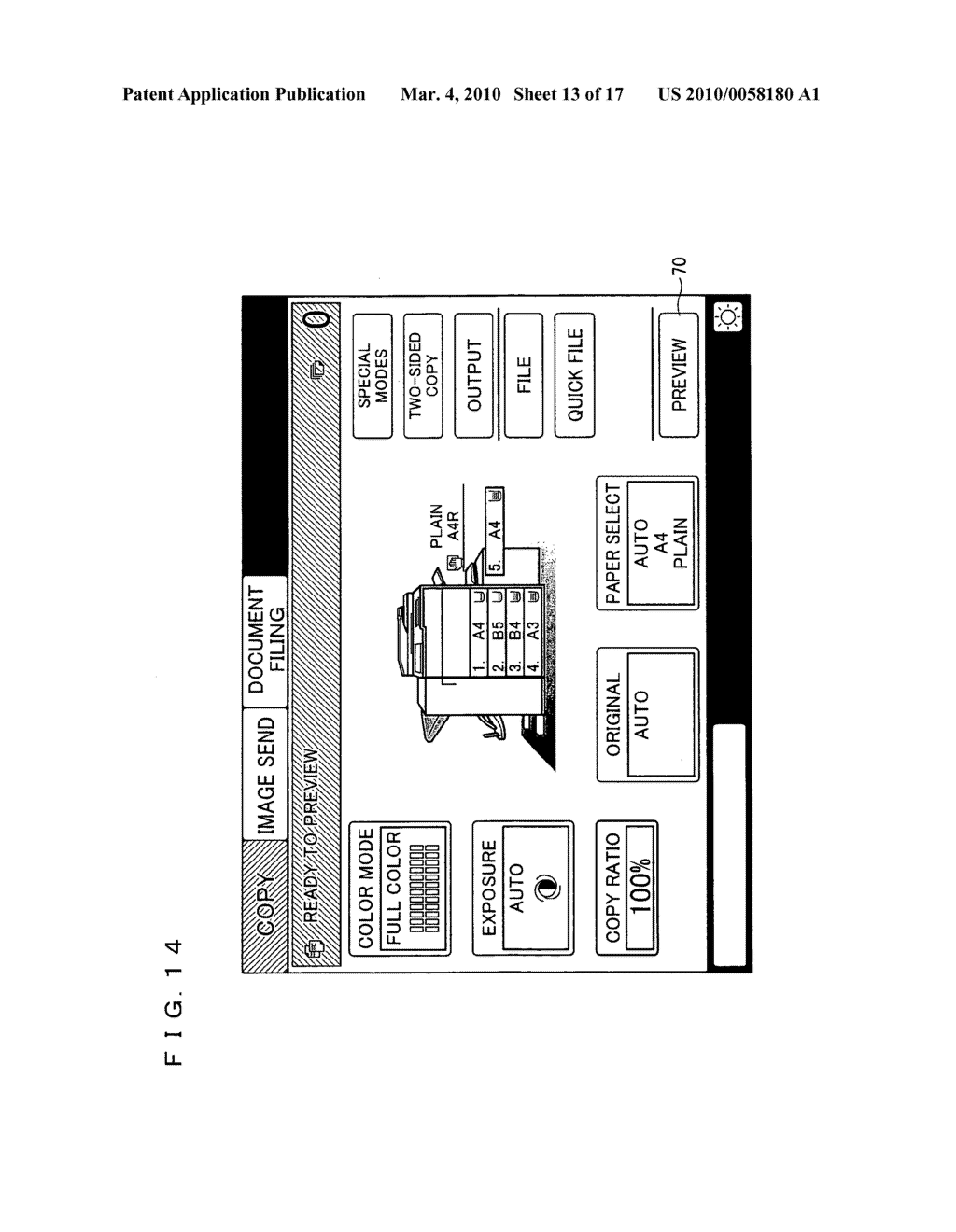 Display control device, image forming apparatus, method for controlling display device, and storage medium - diagram, schematic, and image 14