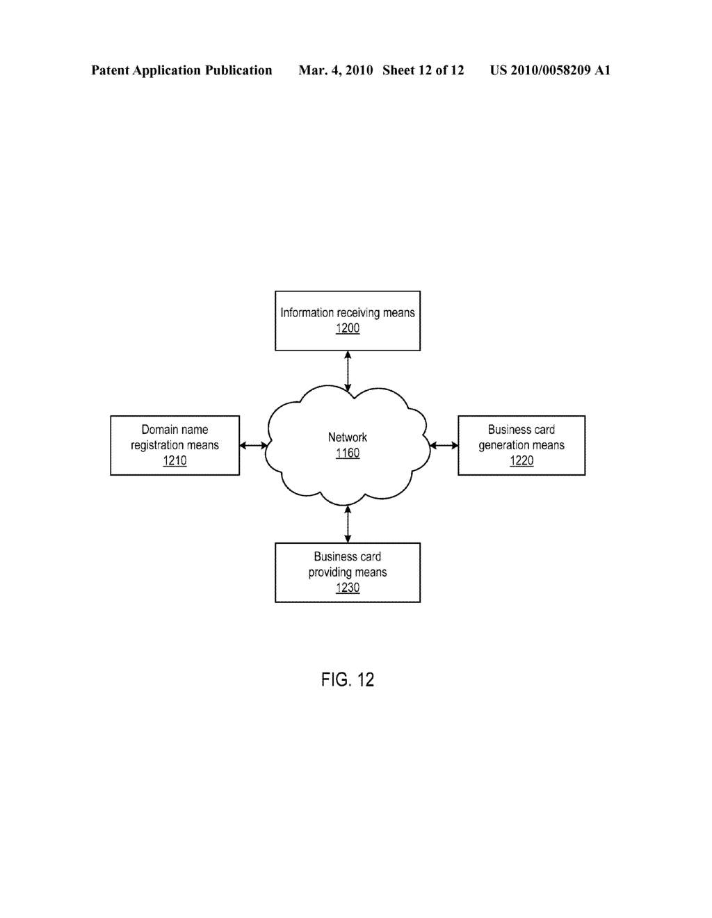 BUSINESS CARD GENERATION DURING DOMAIN NAME REGISTRATION - diagram, schematic, and image 13