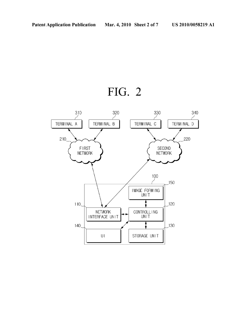 IMAGE FORMING APPARATUS CONNECTED VIA NETWORK AND METHOD OF SETTING INFORMATION RELATING TO NETWORK - diagram, schematic, and image 03