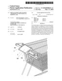 Display Element for Attaching Advertising to the Handle of a Shopping Cart diagram and image