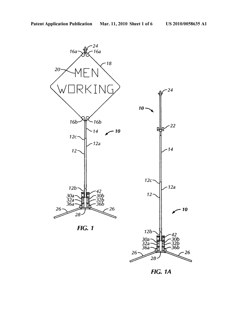 WIND DEFLECTABLE SIGN-STAND - diagram, schematic, and image 02