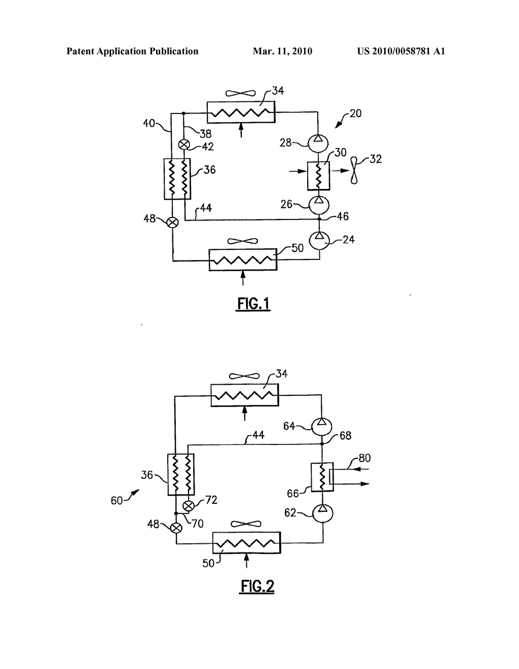 REFRIGERANT SYSTEM WITH ECONOMIZER, INTERCOOLER AND MULTI-STAGE COMPRESSOR - diagram, schematic, and image 02