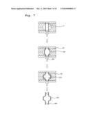 Method of manufacturing container for absorbing fluid shock or mechanical shock diagram and image