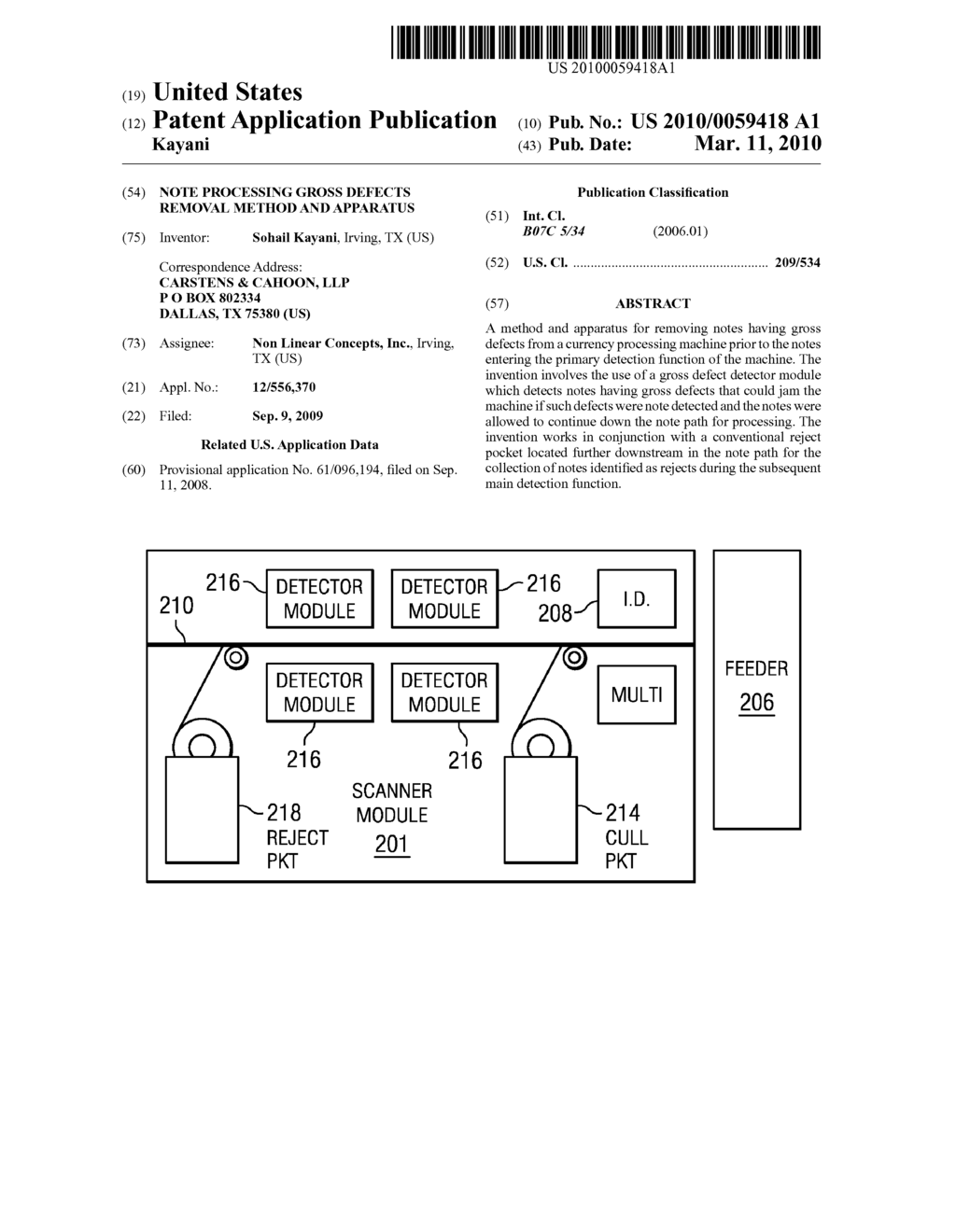 Note Processing Gross Defects Removal Method and Apparatus - diagram, schematic, and image 01