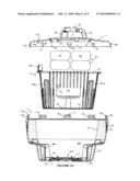 FLOATING DISPENSER FOR DISPENSING A SOLID DISSOLVABLE CHEMICAL INTO AMBIENT WATER diagram and image