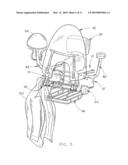 Motorcycle accessory rack diagram and image