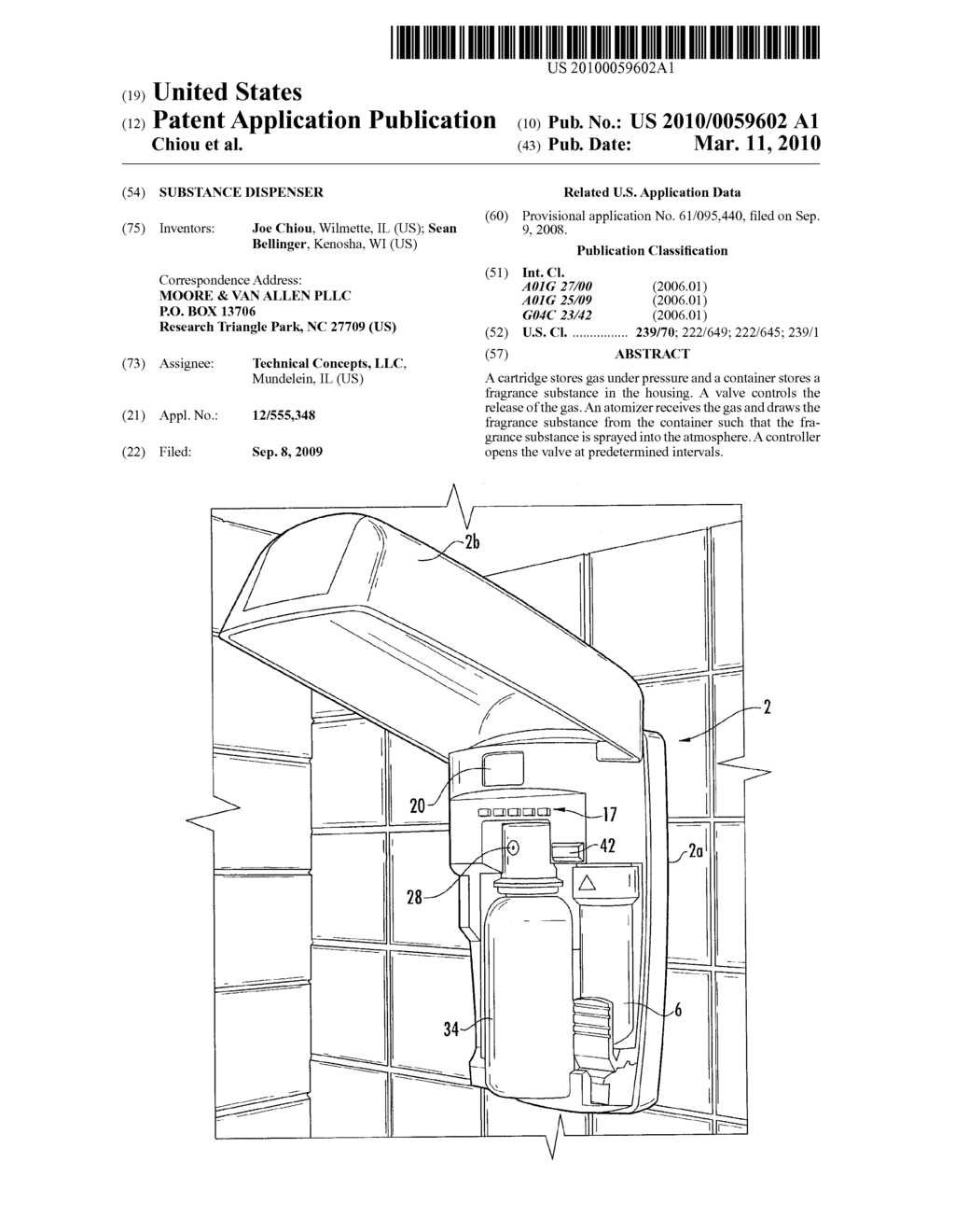 SUBSTANCE DISPENSER - diagram, schematic, and image 01