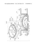 RECORDING TAPE CARTRIDGE AND ROTATION LOCKING STRUCTURE diagram and image