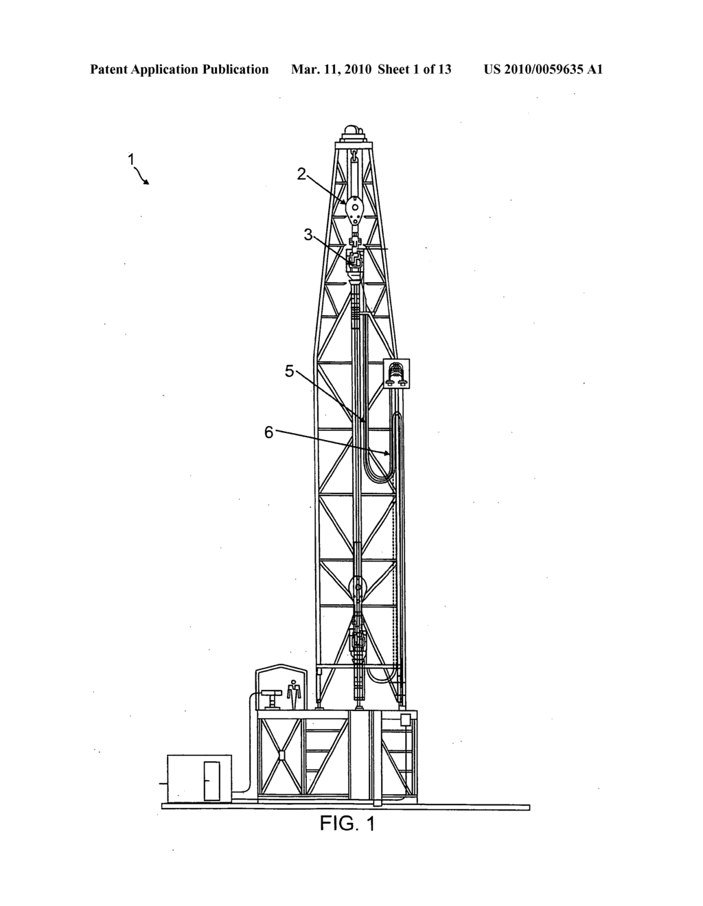 Apparatus having improved interlocking units for flexibly restraining service loops in an oil derrick to prevent entangling of the loops - diagram, schematic, and image 02