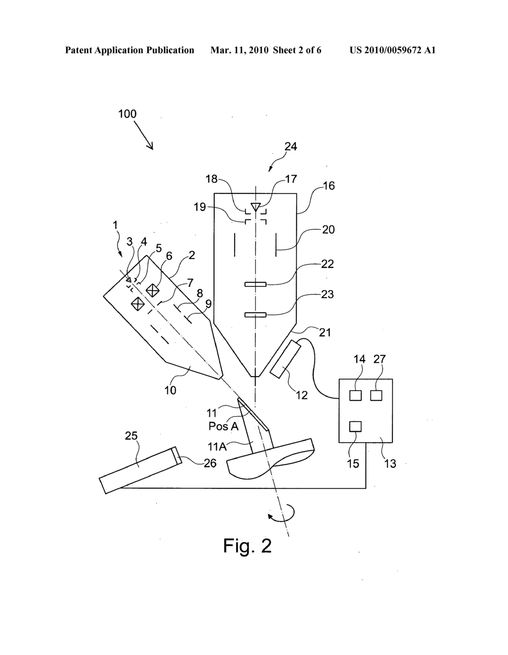 Device and method for analyzing a sample - diagram, schematic, and image 03