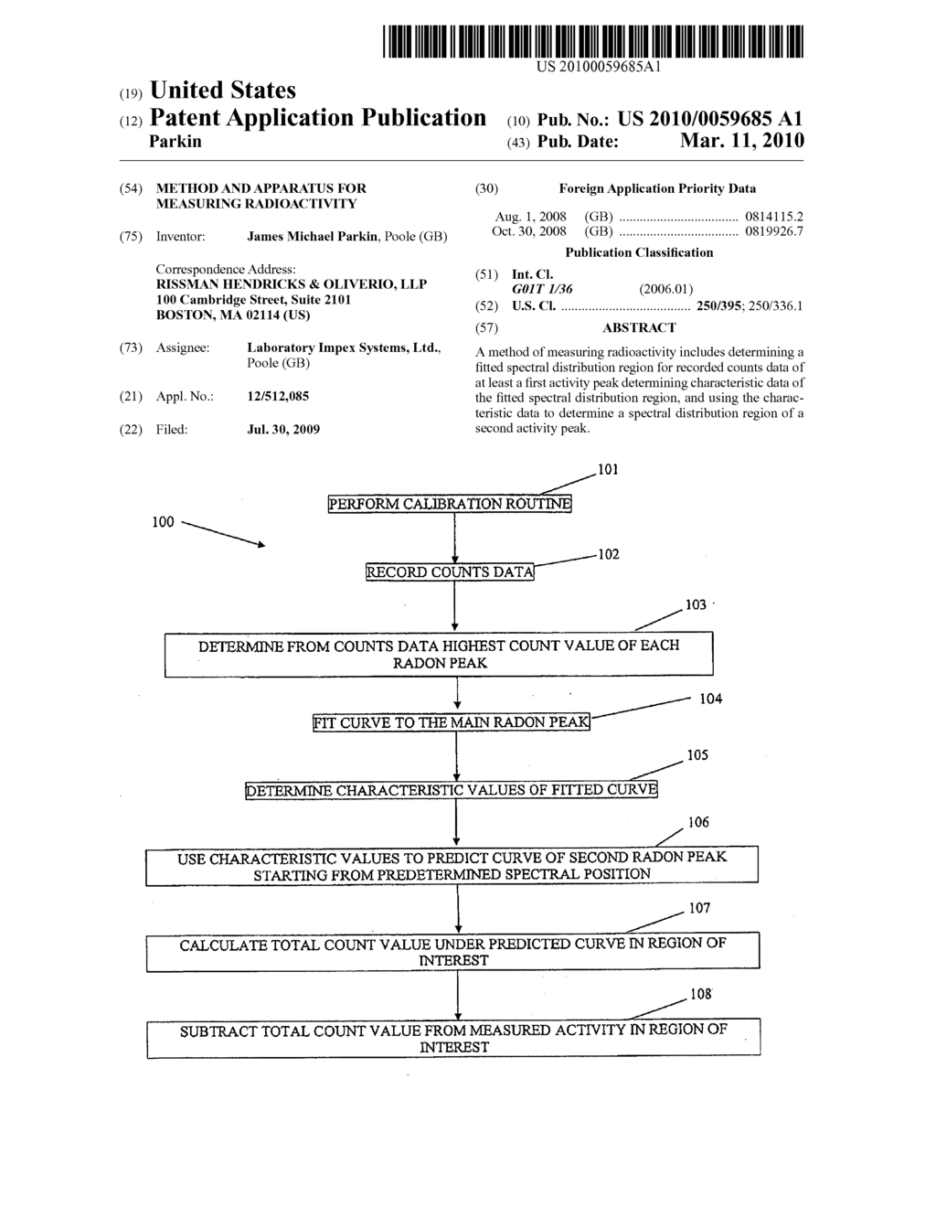 METHOD AND APPARATUS FOR MEASURING RADIOACTIVITY - diagram, schematic, and image 01