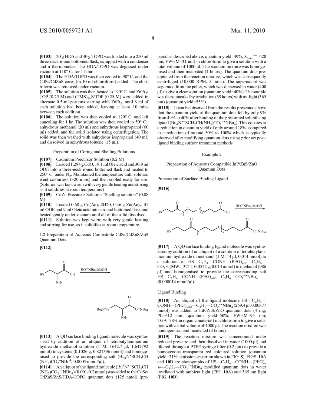 Method for Producing Aqueous Compatible Nanoparticles - diagram, schematic, and image 17