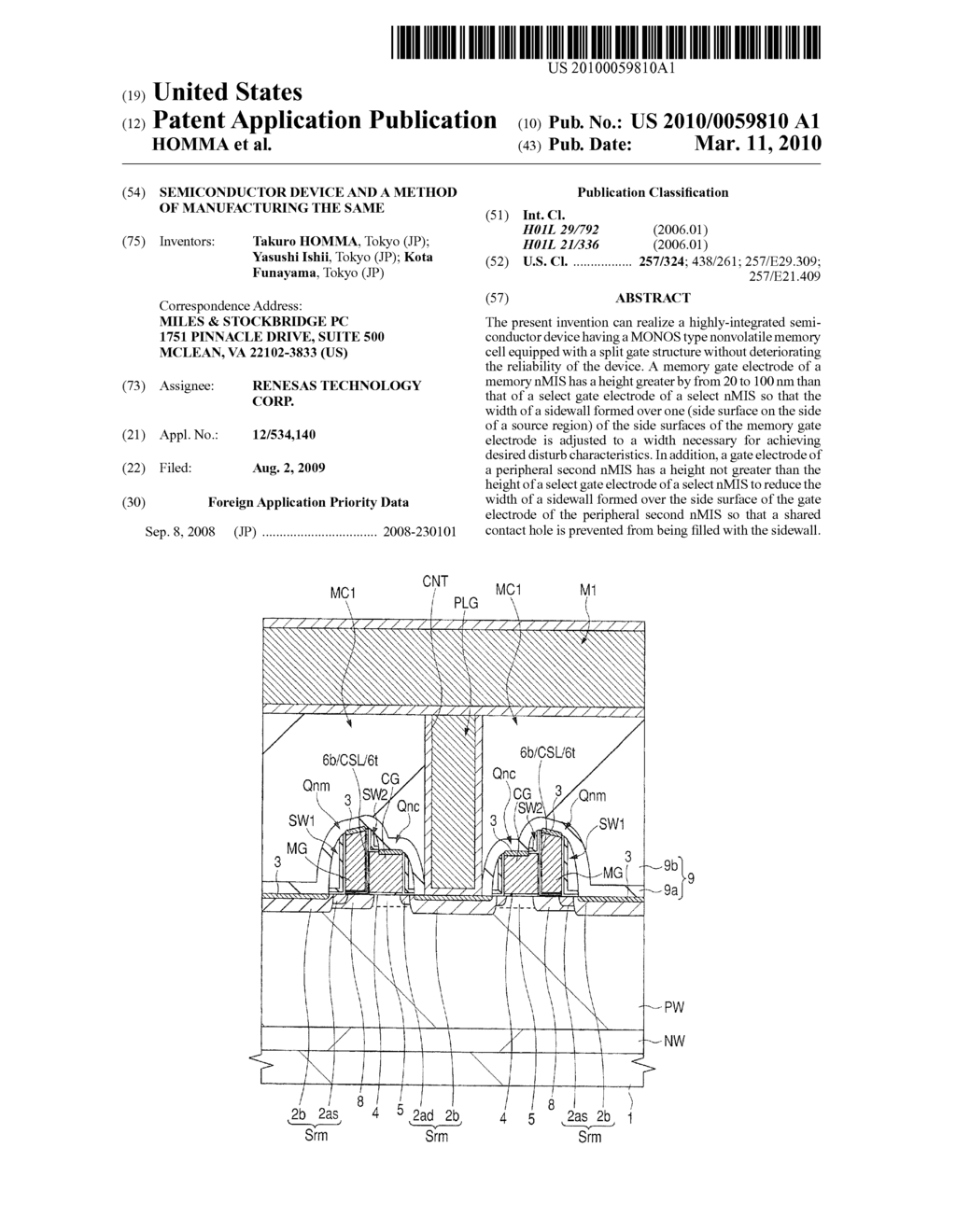 SEMICONDUCTOR DEVICE AND A METHOD OF MANUFACTURING THE SAME - diagram, schematic, and image 01