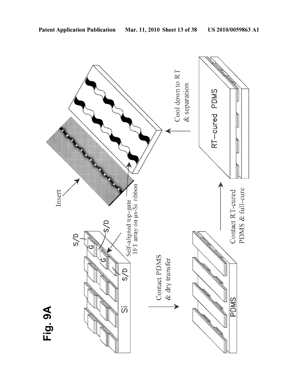 Stretchable Form of Single Crystal Silicon for High Performance Electronics on Rubber Substrates - diagram, schematic, and image 14