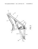 Bicycle suspension system employing highly predictable pedalling characteristics diagram and image