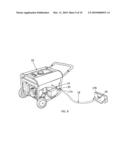 PORTABLE GENERATOR HAVING A DETACHABLE PANEL diagram and image