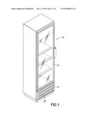 Refrigerator unit compartment including a refrigeration unit diagram and image