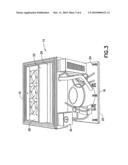 Refrigerator unit compartment including a refrigeration unit diagram and image