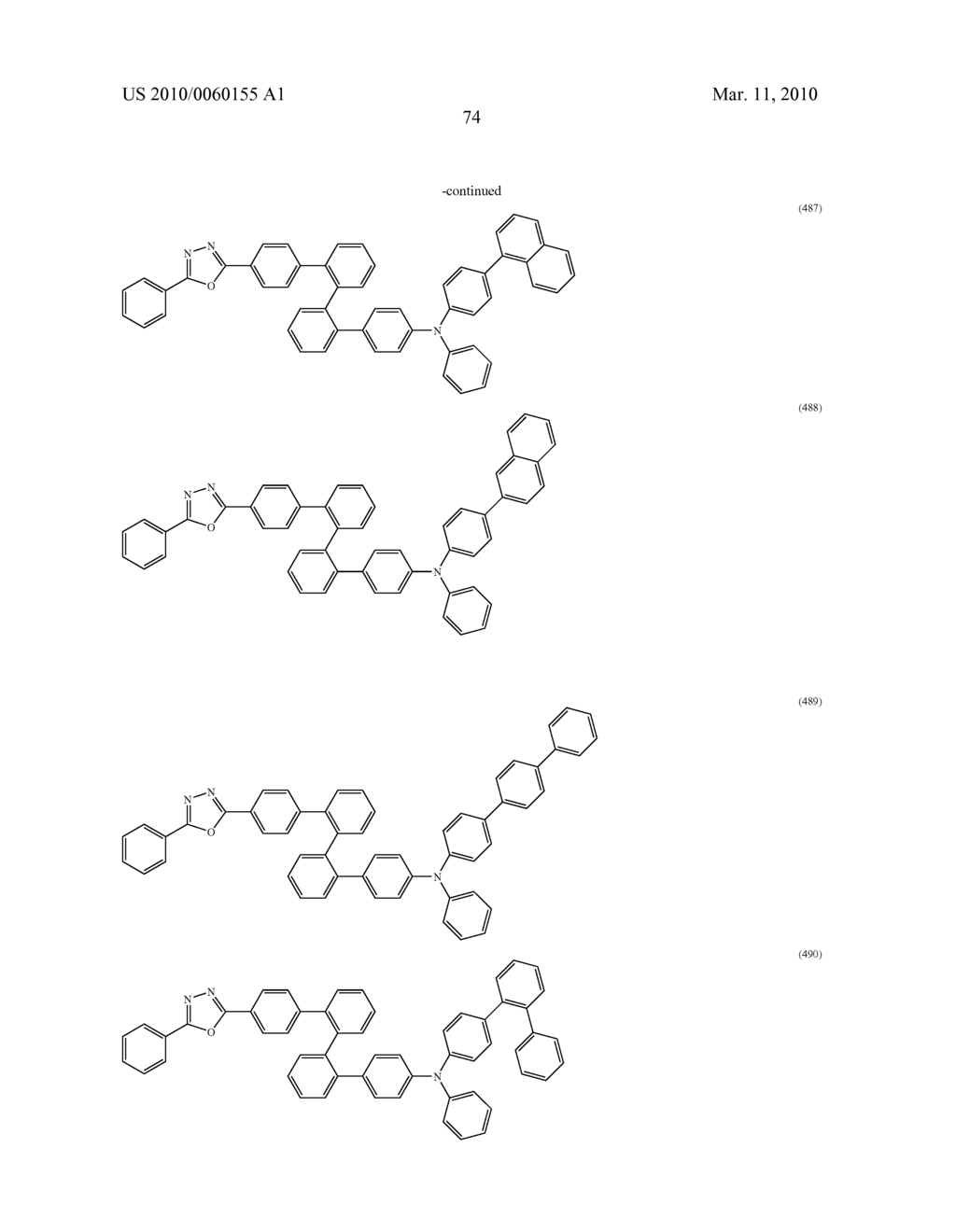 Organic Semiconductor Material and Light-Emitting Element, Light-Emitting Device, Lighting System, and Electronic Device Using the Same - diagram, schematic, and image 120