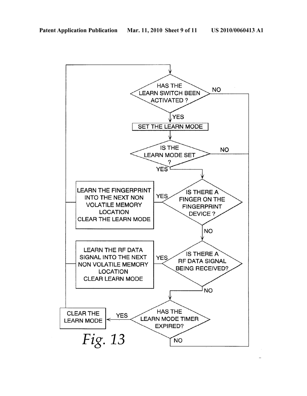 Garage Door Operator Having Thumbprint Identification System - diagram, schematic, and image 10