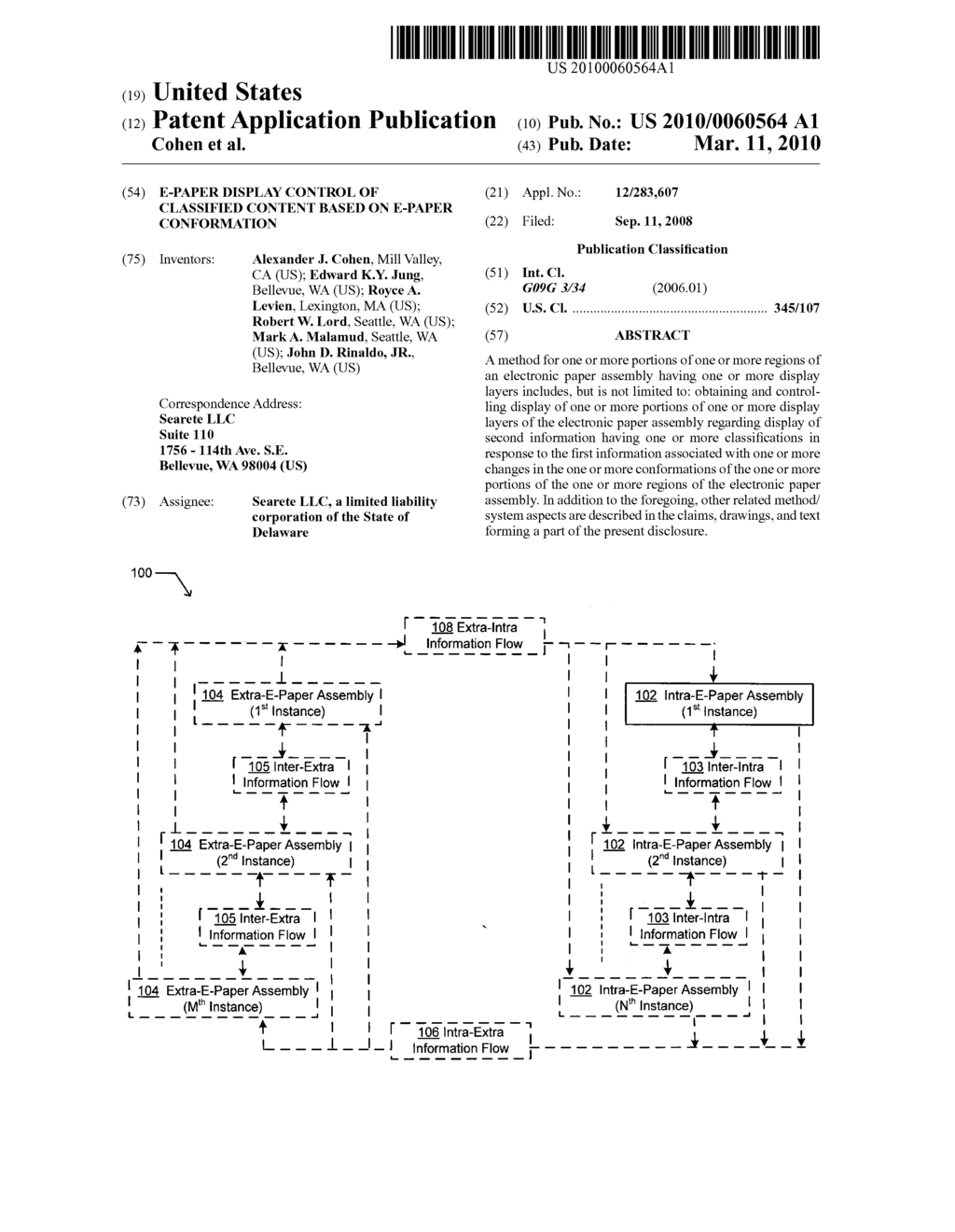 E-paper display control of classified content based on e-paper conformation - diagram, schematic, and image 01